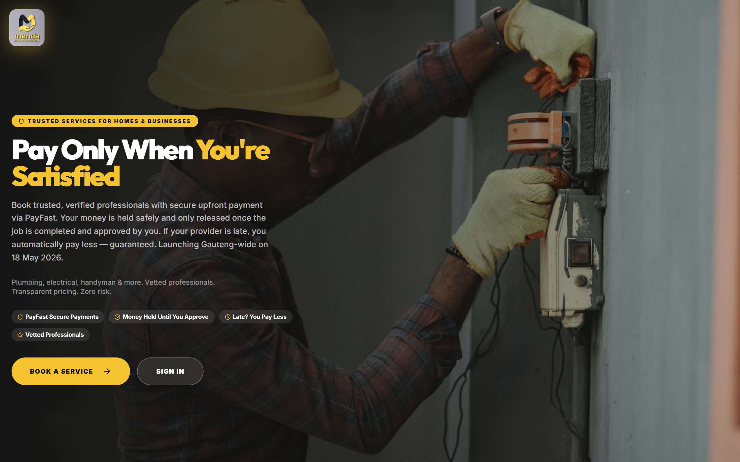 Menda website